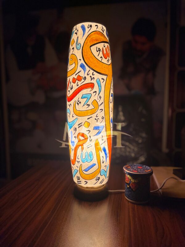 Bottle Shaped Camel Skin Lamp