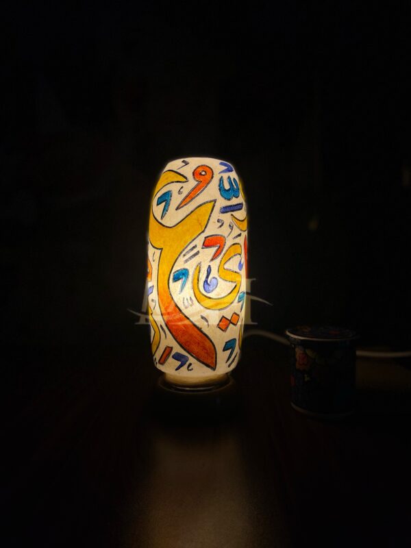 Bottle Shaped Camel Skin Lamp - Image 4