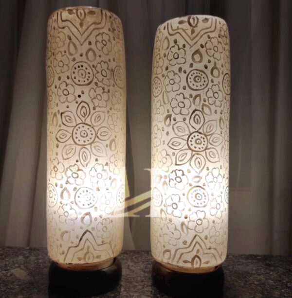 Glass Shaped Camel Skin Lamp