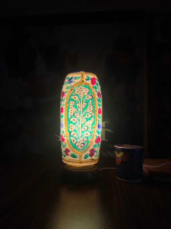 Bottle Shaped Camel Skin Lamp - Image 2