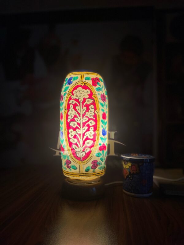 Bottle Shaped Camel Skin Lamp - Image 3