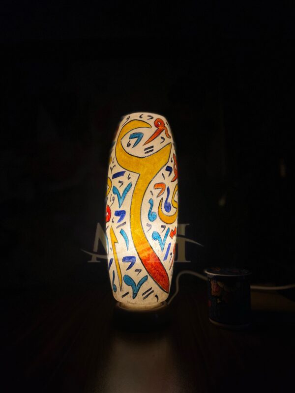 Bottle Shaped Camel Skin Lamp - Image 5