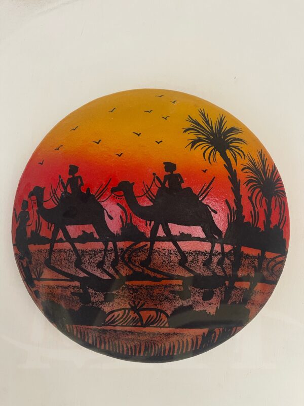 Wall Plate Camel Skin Lamp - Image 2