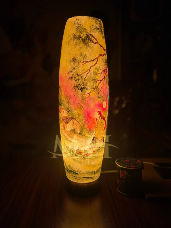 Bottle Shaped Camel Skin Lamp - Image 2