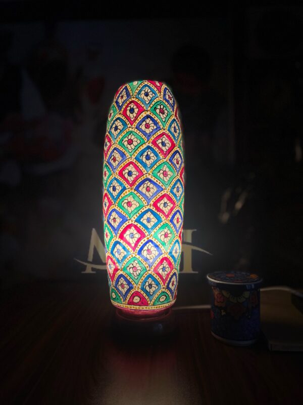 Bottle Shaped Camel Skin Lamp