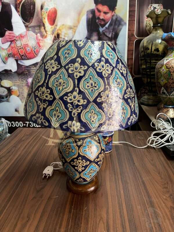 Side Table Camel Skin Lamp - Image 2