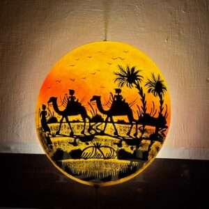 Wall Plate Camel Skin Lamp