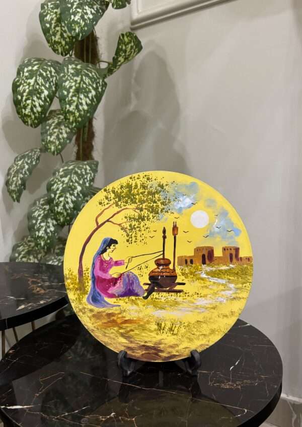 Wooden Art Plate