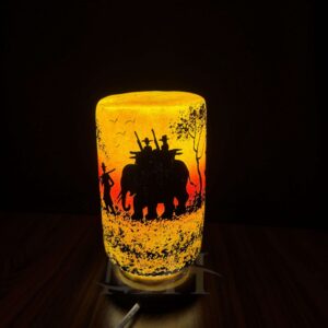 Glass Shaped Camel Skin Lamp