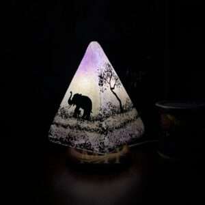 Purple Tanzanian Camel Skin Lamp