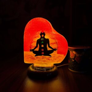 Yoga Pose Camel Skin Lamp
