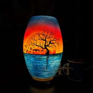 Camel Skin Dhol Lamp