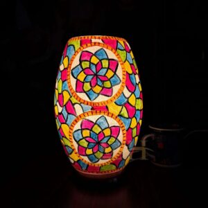 Camel Skin Dhol Lamp