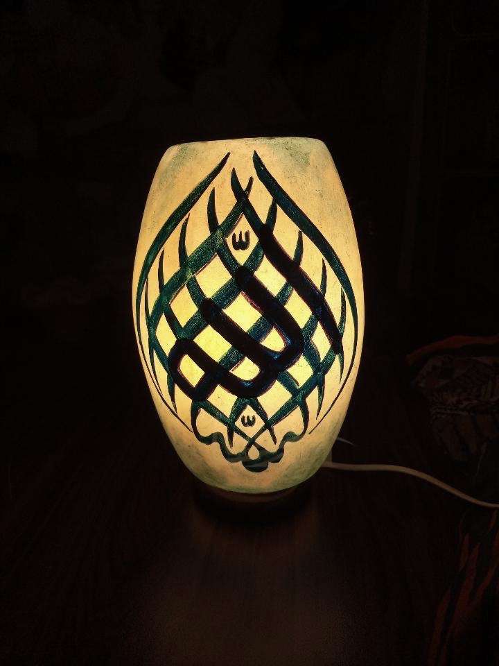 Camel Skin Dhol Lamp