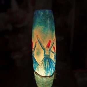 Bottle Shaped Camel Skin Lamp