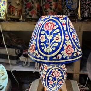 Side Table Camel Skin Lamp