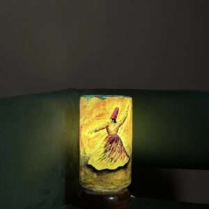 Glass Shaped Camel Skin Lamp