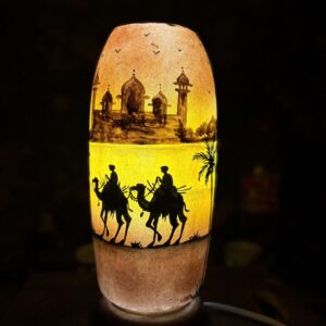 Bottle Shaped Camel Skin Lamp