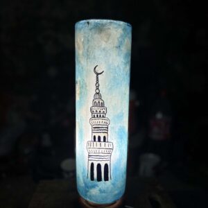 Glass Shaped Camel Skin Lamp