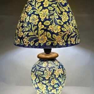 Side Table Camel Skin Lamp