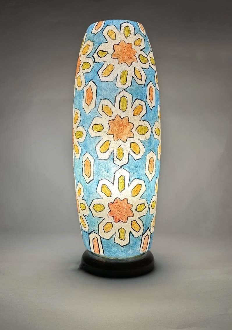 Bottle Shaped Camel Skin Lamp